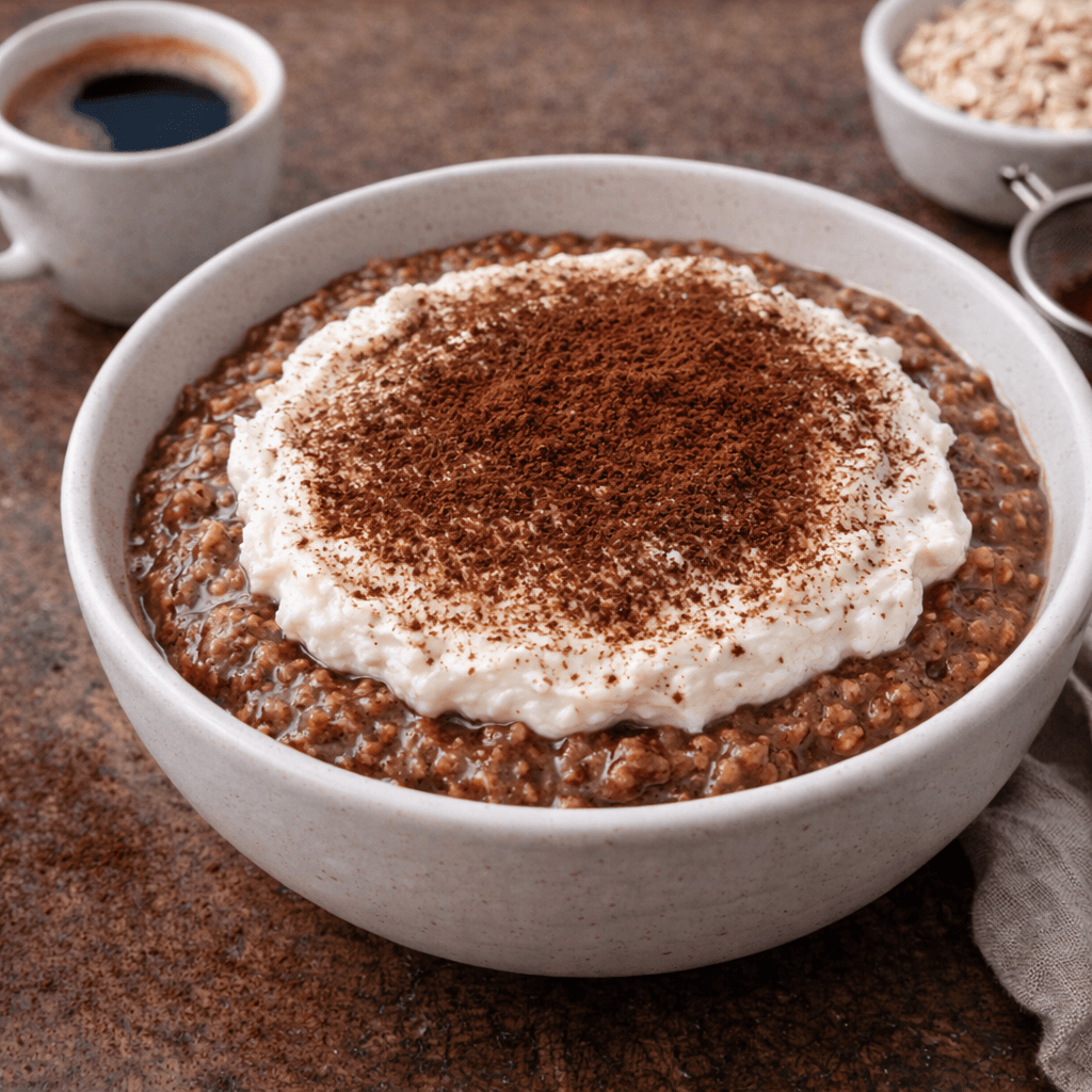 Kakaolu ve Espresso'lu "Tiramisu" Yulaf Lapası - 1