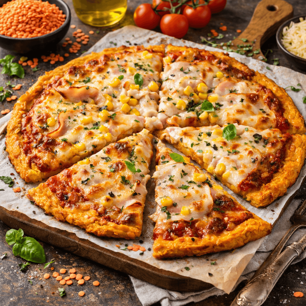 Kırmızı Mercimek Tabanlı Fit Pizza - 1