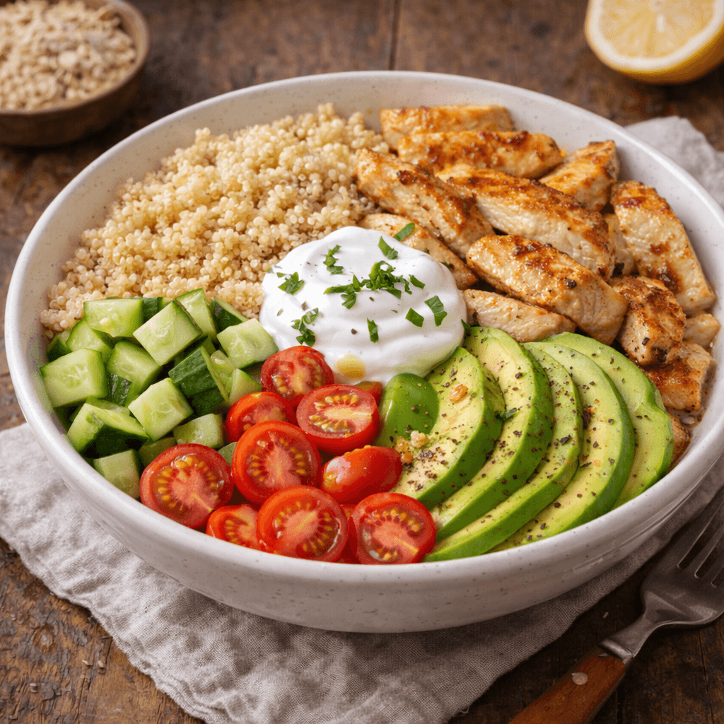 Izgara Tavuklu Yüksek Protein Bowl – Dengeli ve Doyurucu