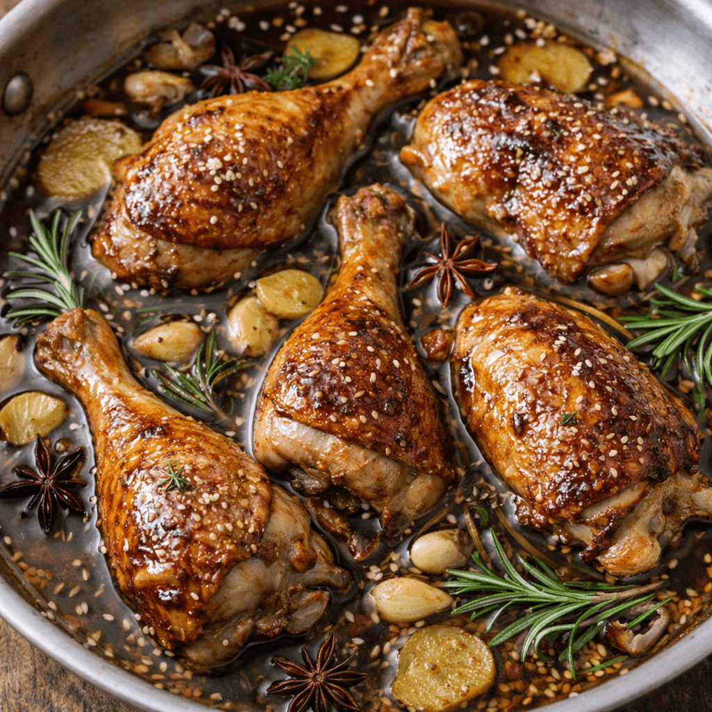 Zencefilli ve Soya Soslu Tavuk Confit