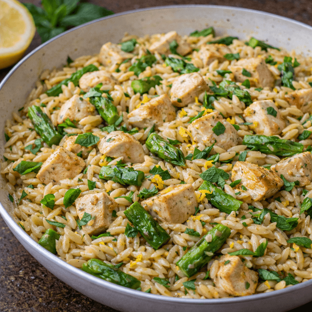 "Al Dente" Sebzeli ve Tavuklu Fit Orzo (Arpa Şehriye)