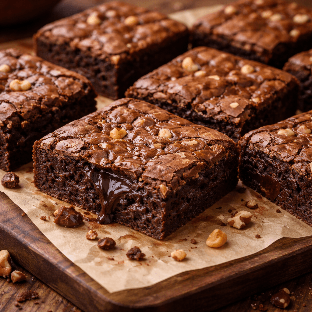 Sufle Tadında Nemli Brownie - 1