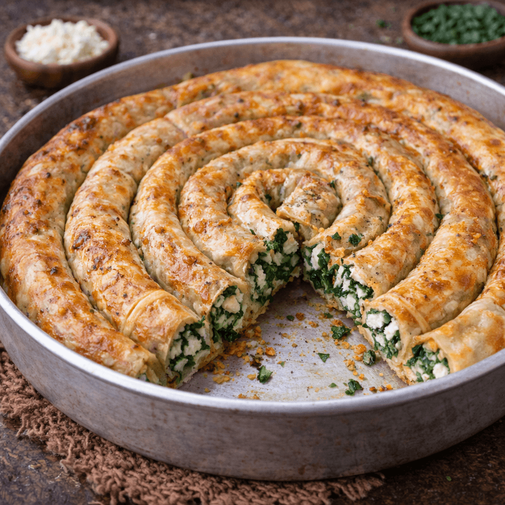 El Açması Çarşaf Böreği (Ispanaklı ve Peynirli)