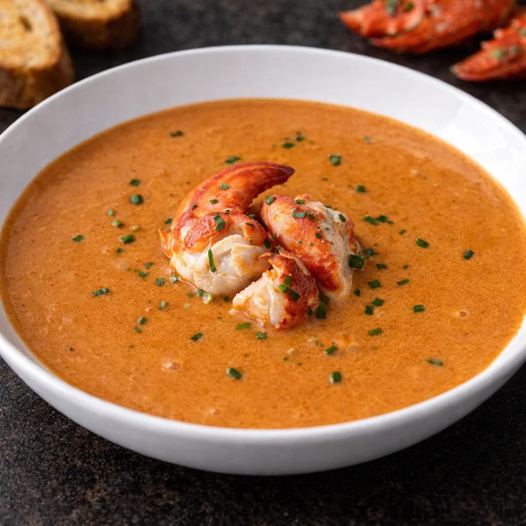 Istakoz Bisque (Kadifemsi Deniz Mahsulü Çorbası)
