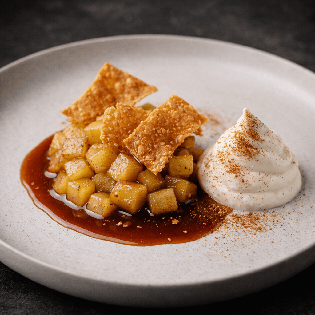 Dekonstrüktif Elmalı Tatin & Calvados Espuma (Köpük)