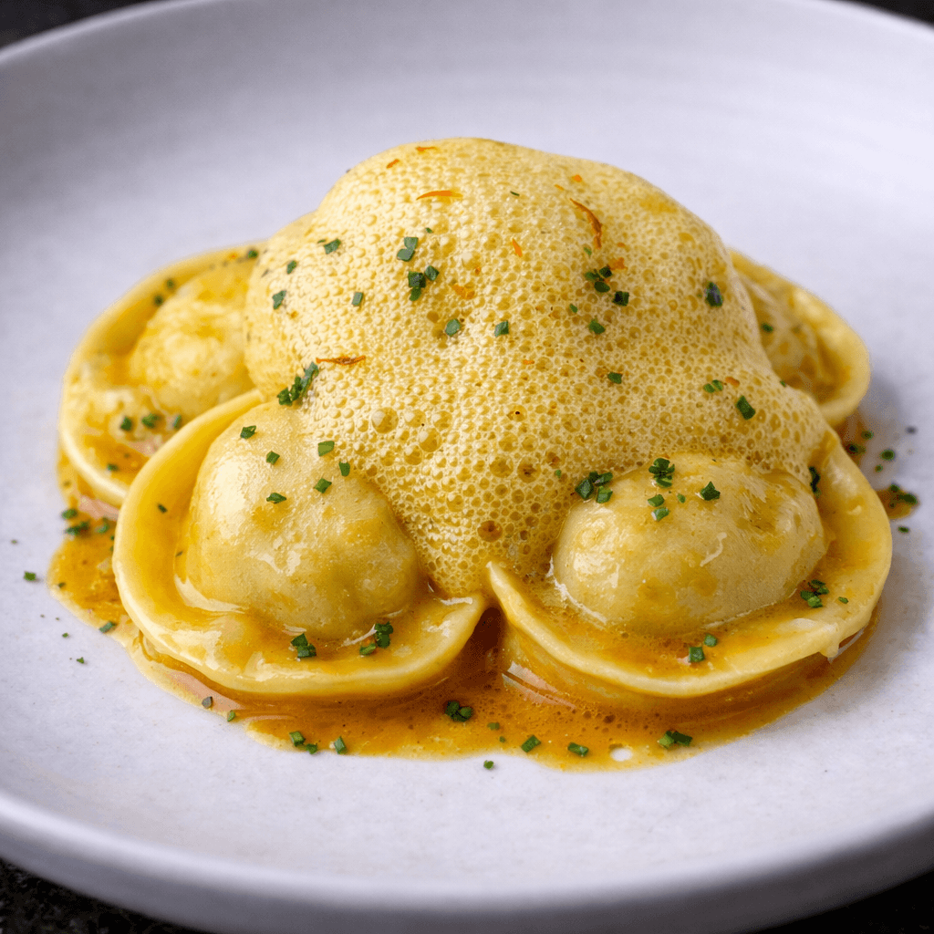 Istakoz Ravioli & Safranlı Bisque Köpüğü (Sifon)