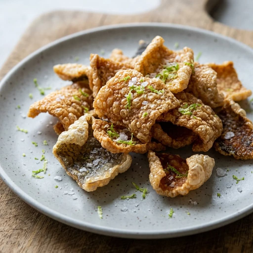 Çıtır Somon Derisi "Cracklings" & Lime Zest