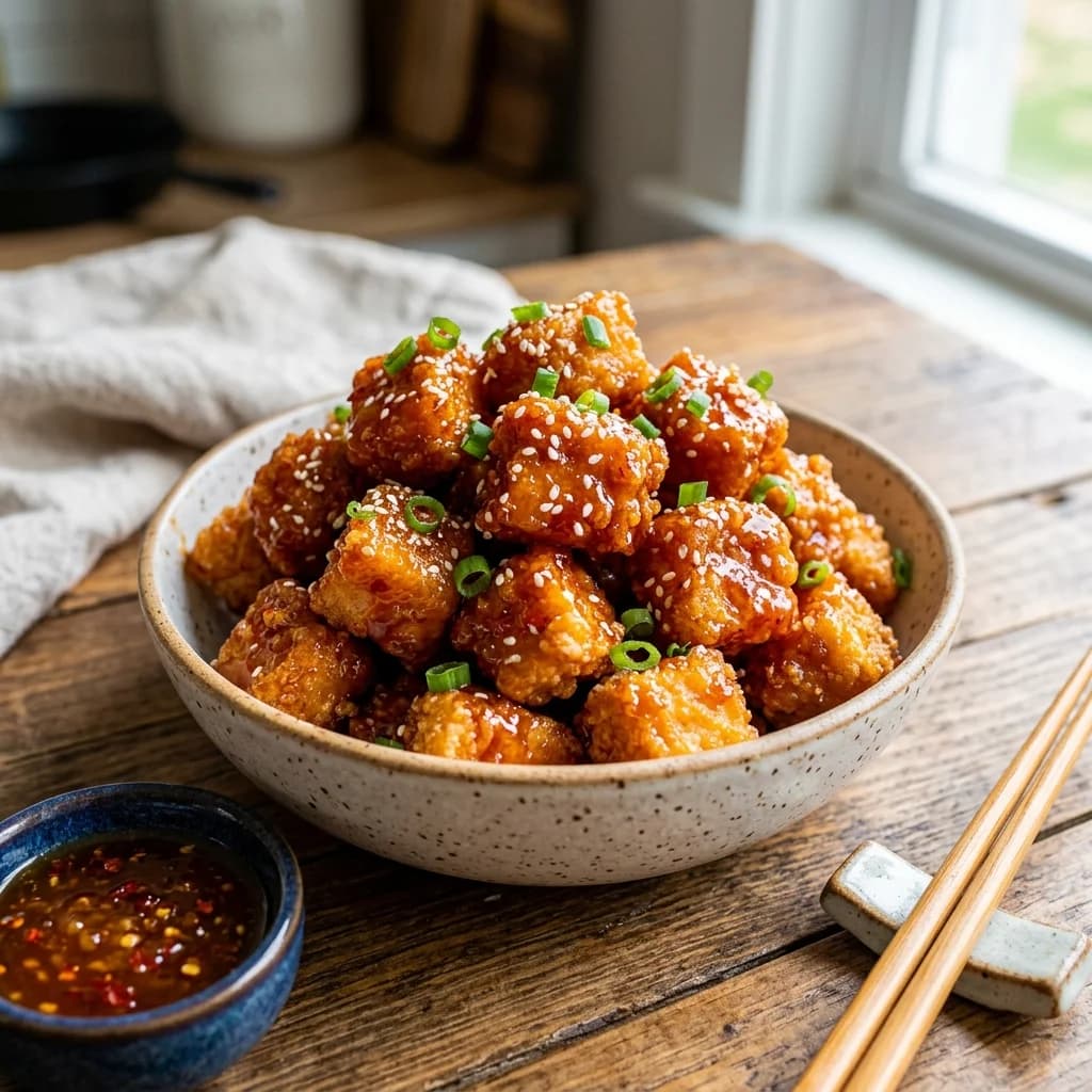 Honey-Sriracha Glaze Tavuk Lokmaları