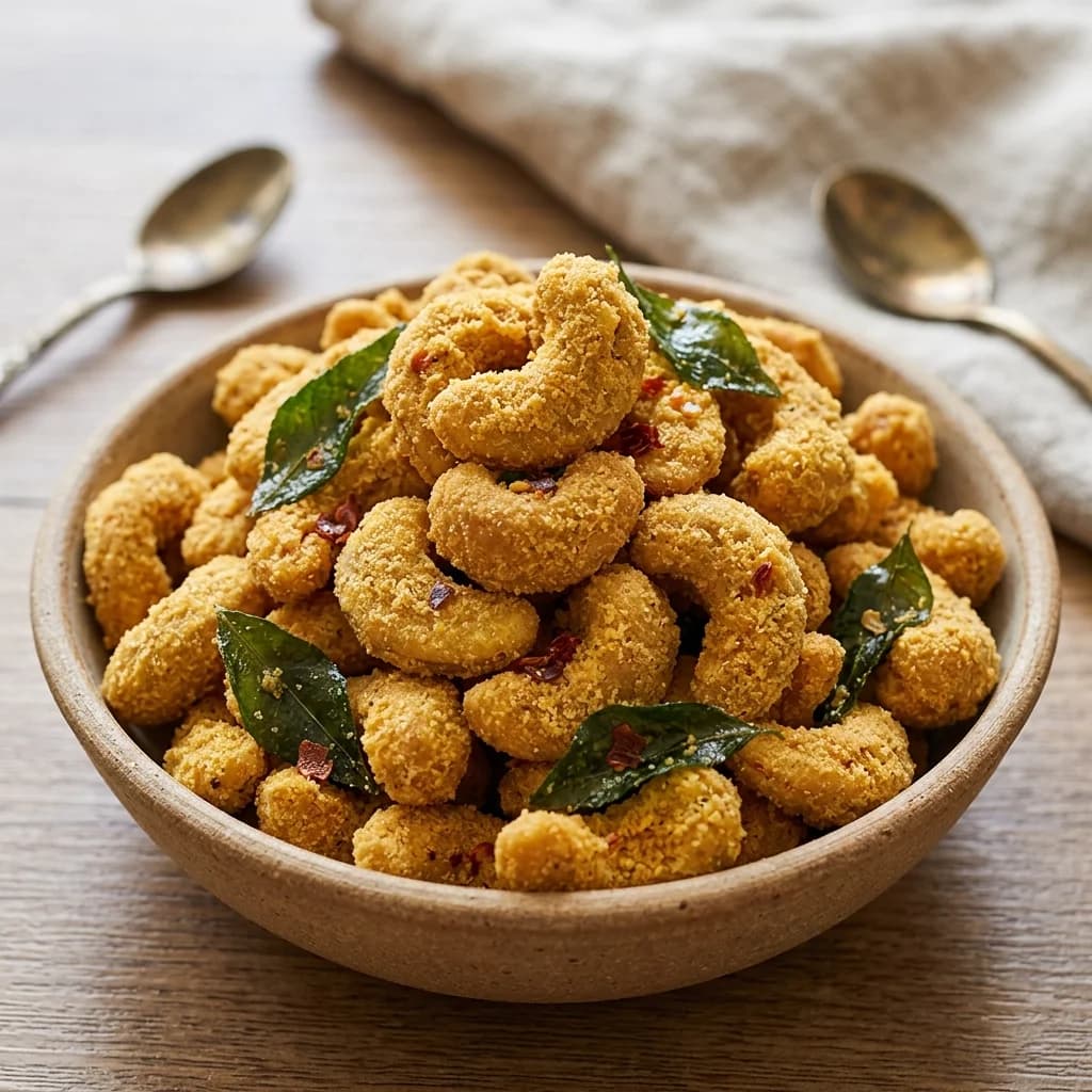 Tuzlu Yumurta Sarısı (Salted Egg) ve Köri Yapraklı Kaju