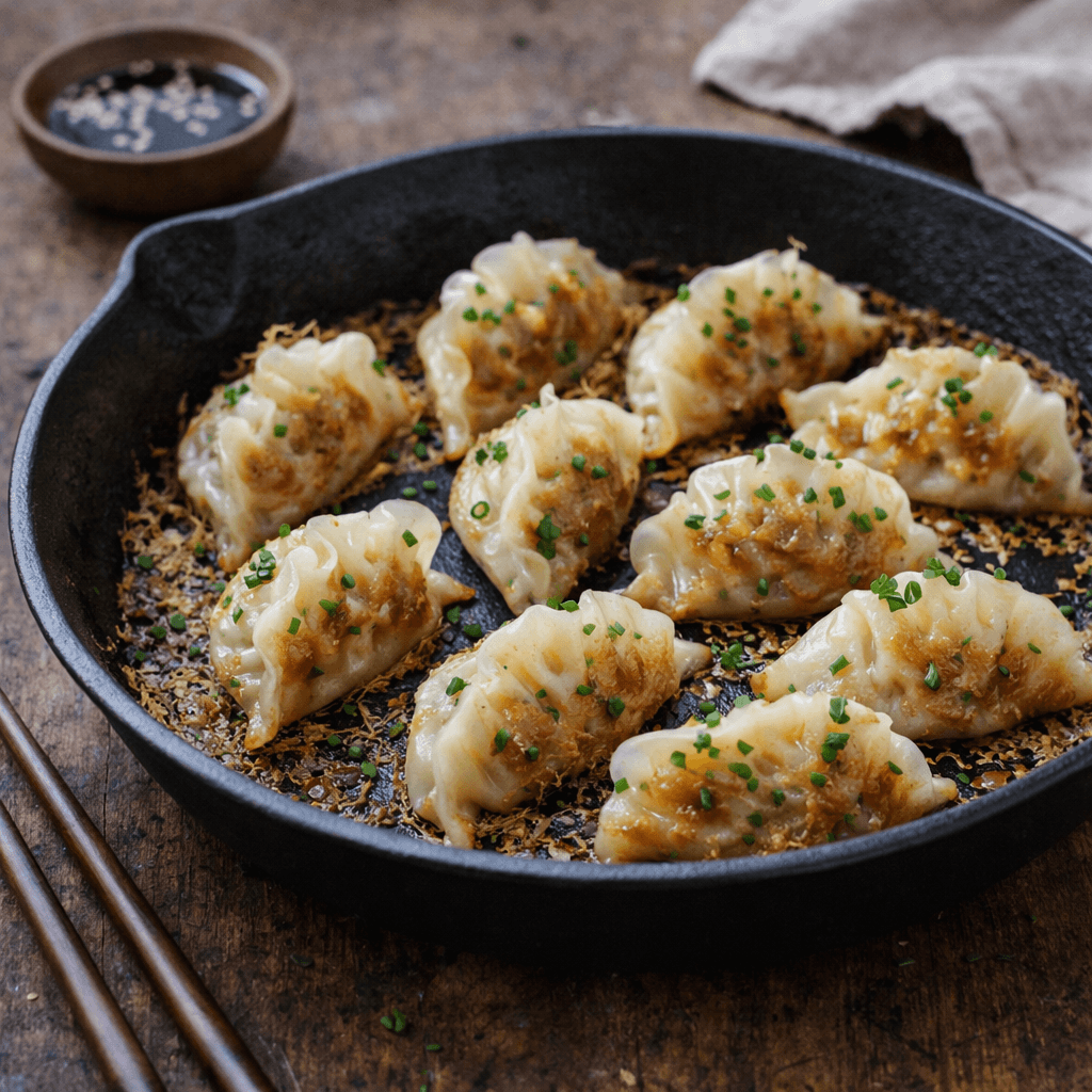 Asya Usulü Çıtır Karidesli Gyoza