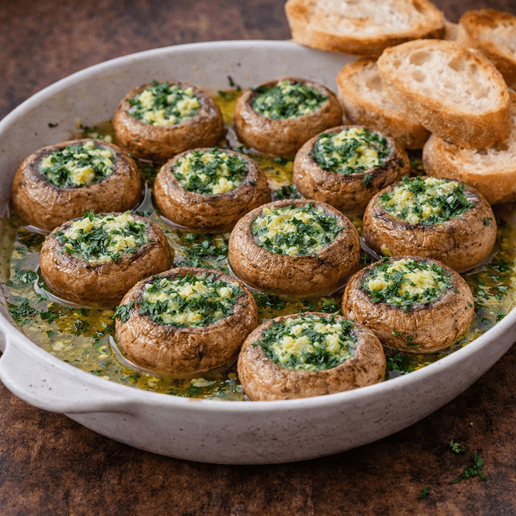 Sarımsaklı Tereyağlı "Escargot" Mantarlar