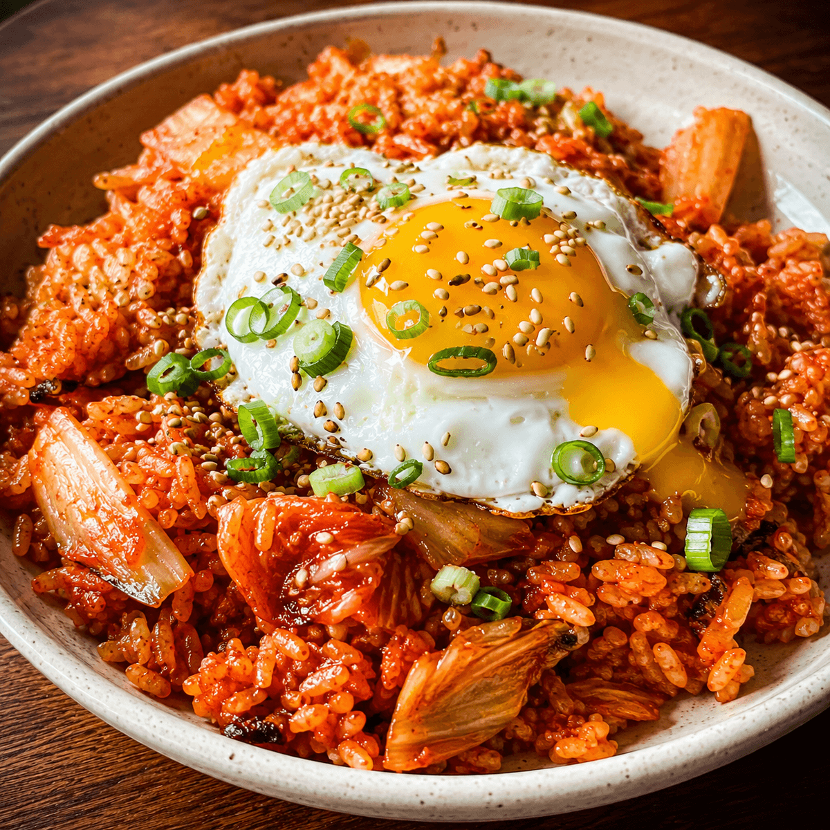 Acı Soslu Kimchi Pilavı