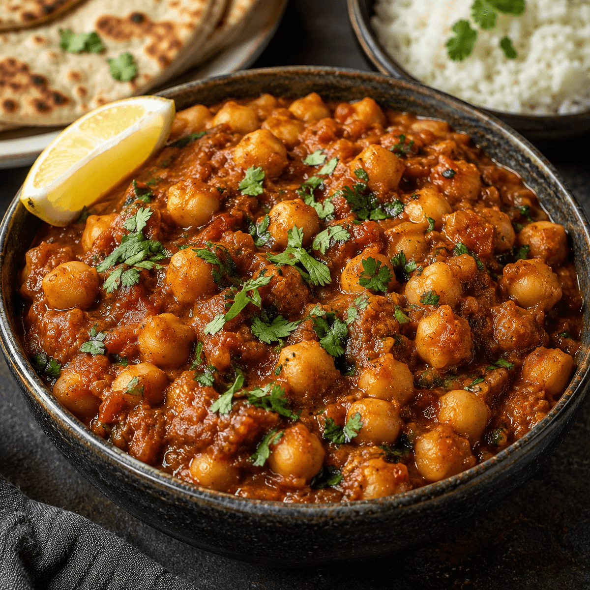Baharatlı Nohut Çana Masala