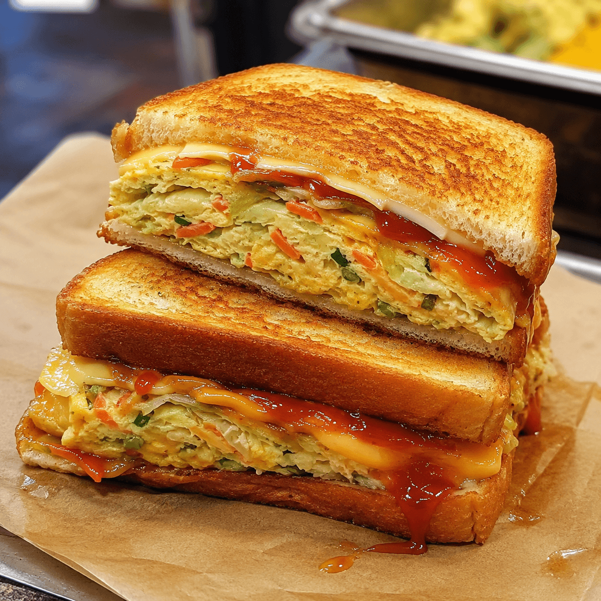 Çıtır Yumurtalı Tost Gilgeori