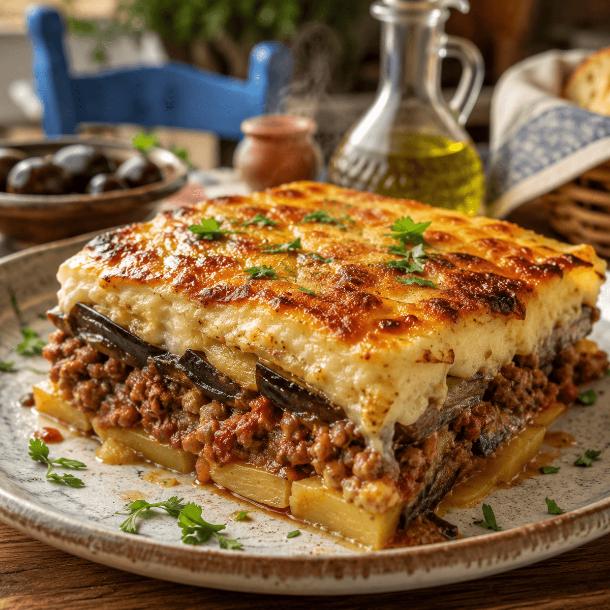 Domatesli Patlıcanlı Musakka