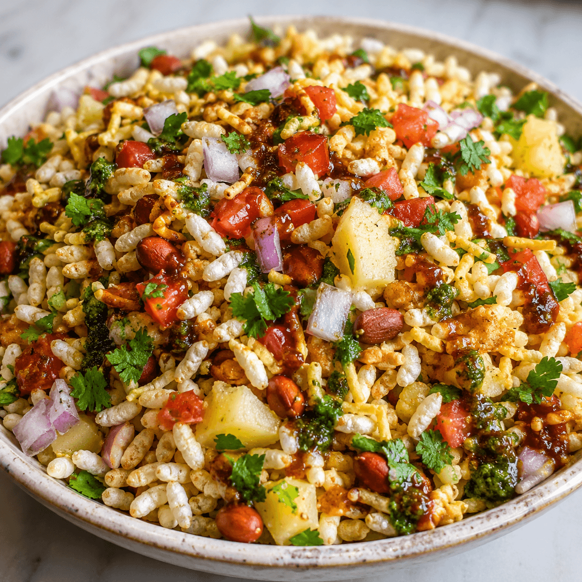 Karışık Çıtır Bhel Puri