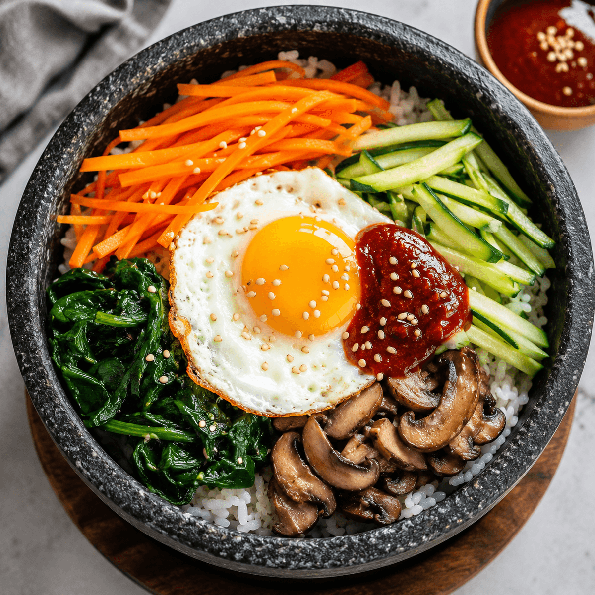 Karışık Sebzeli Bibimbap