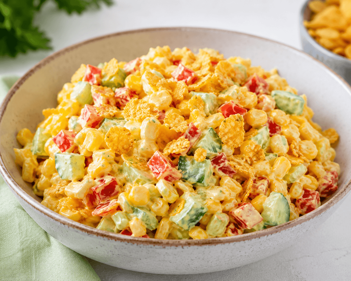 Köri Soslu Mısırlı Salata