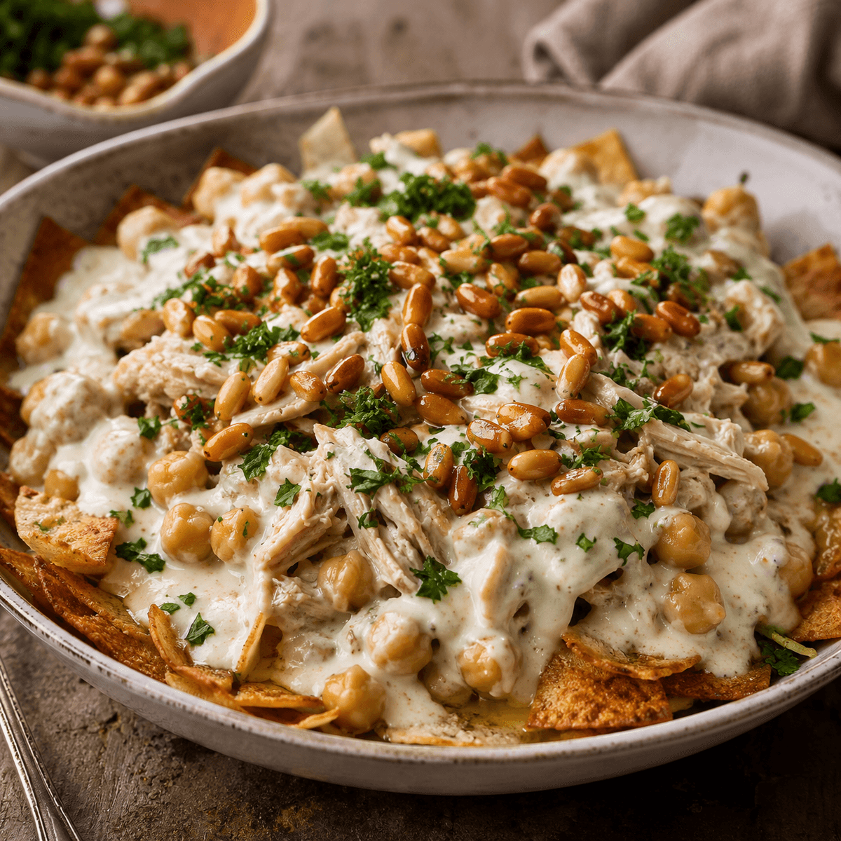Limonlu Tavuklu Fatteh