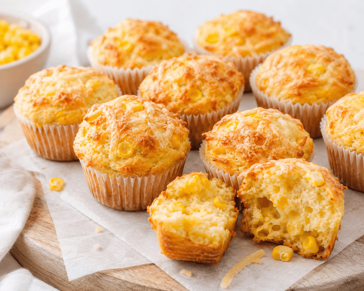Mısırlı Peynirli Mini Muffin