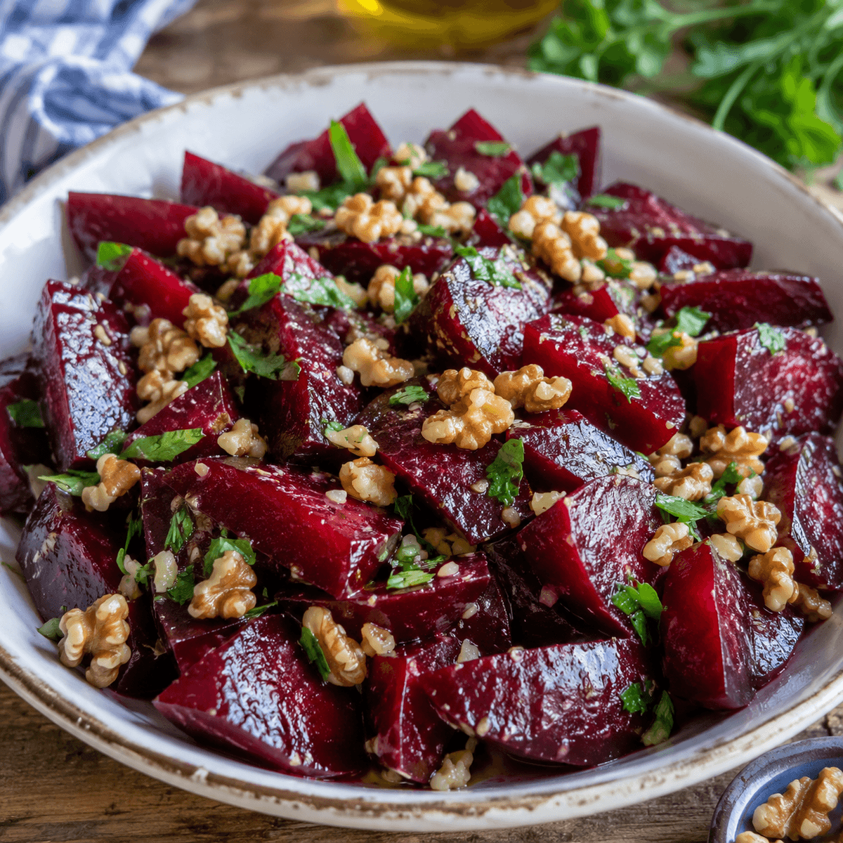 Sarımsaklı Pancar Salatası Patzarosalata
