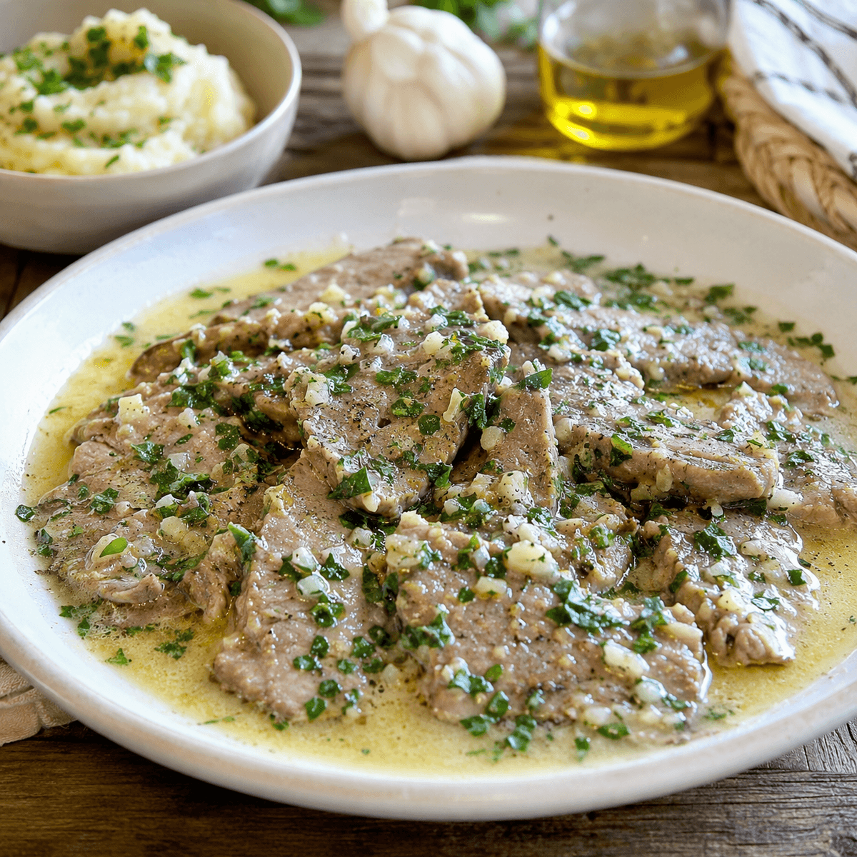 Sarımsaklı Sirkeli Dana Sofrito
