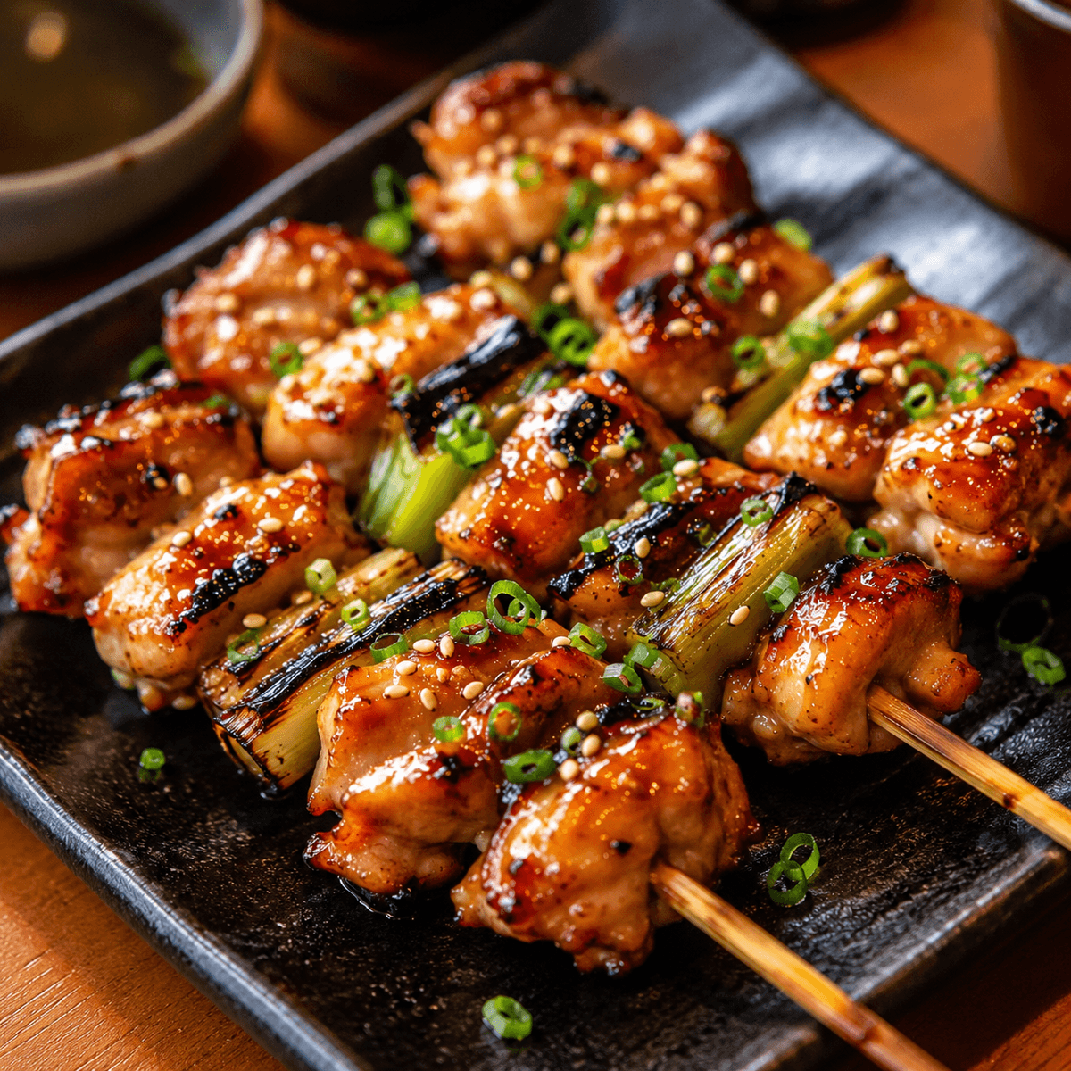 Soslu Tavuklu Yakitori