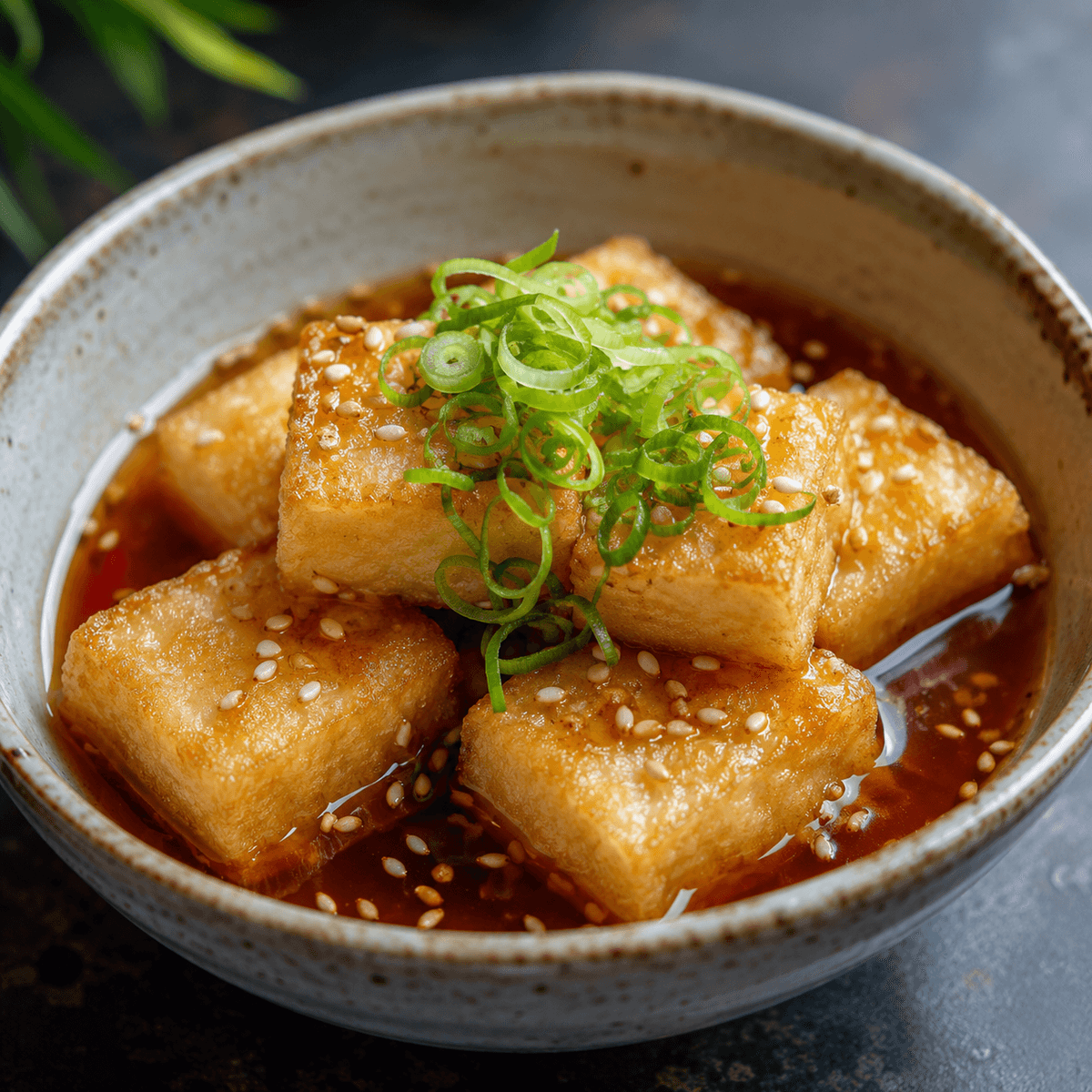 Soslu Tofu Agedashi