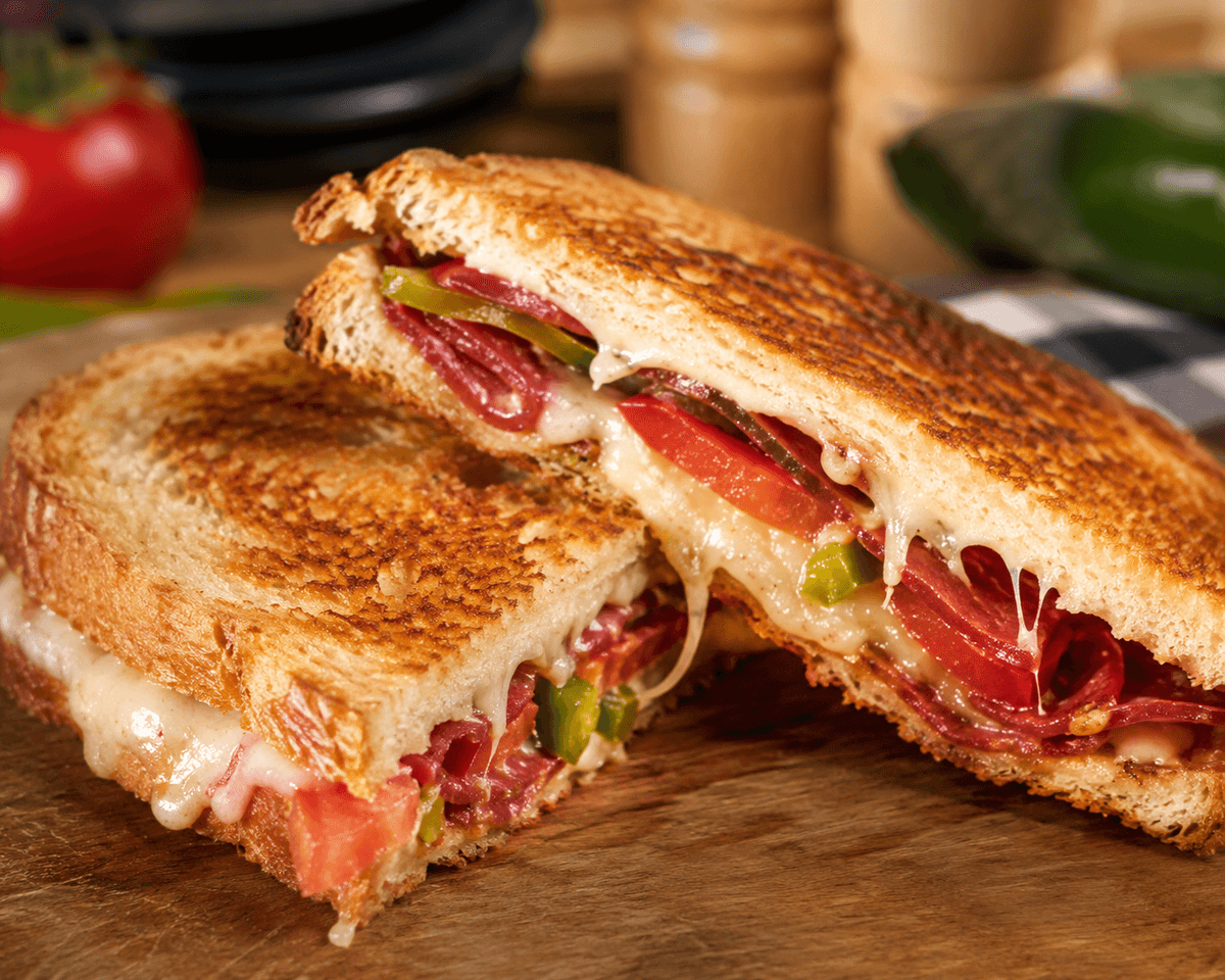 Sucuklu Kaşarlı Karışık Tost
