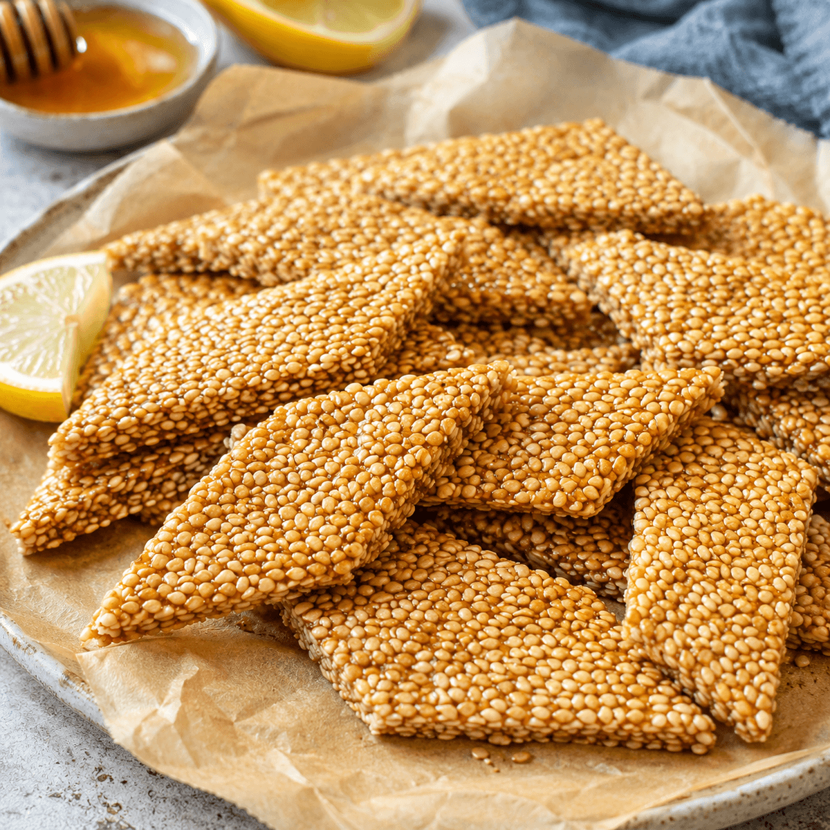 Susamlı Ballı Pasteli