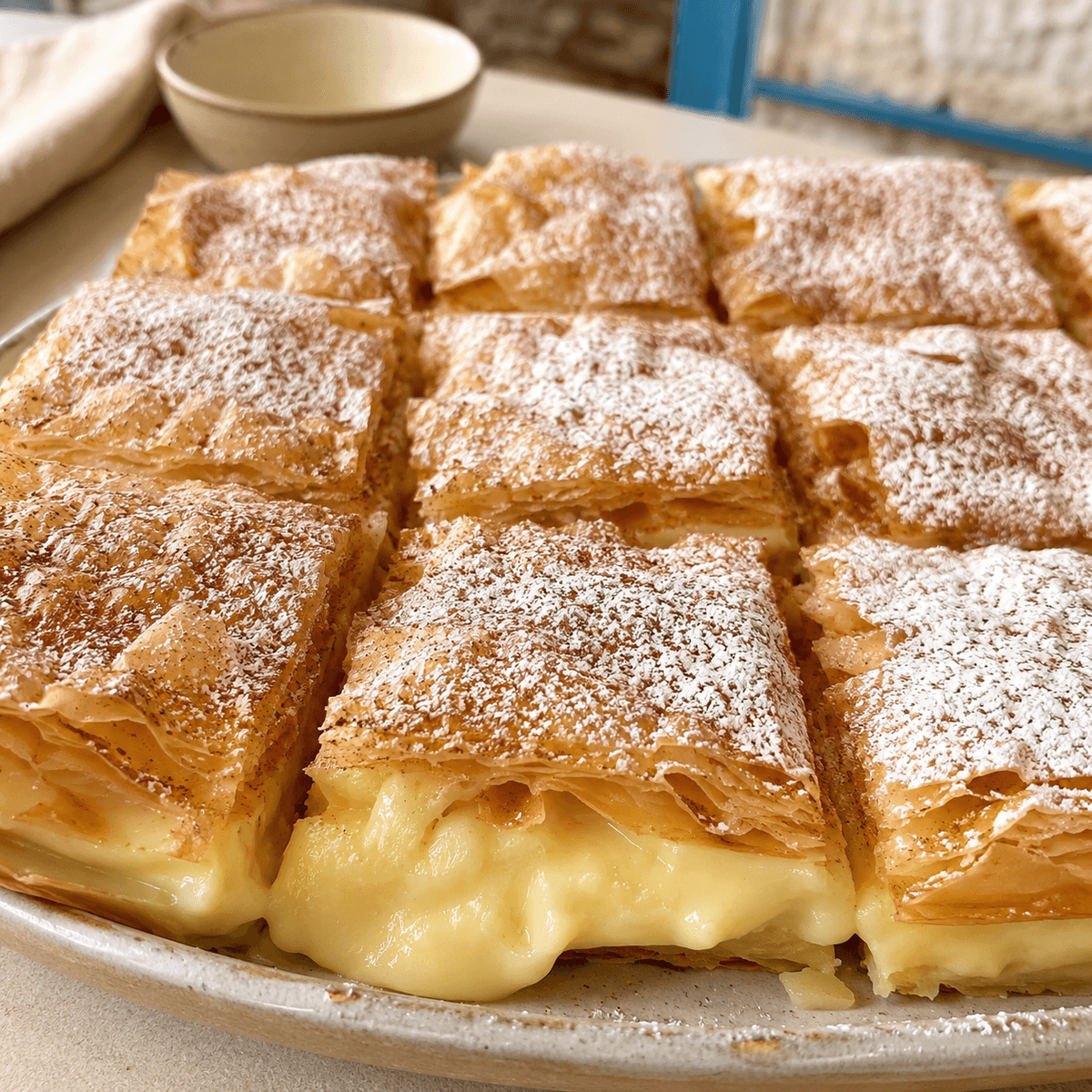 Vanilyalı Kremalı Bougatsa