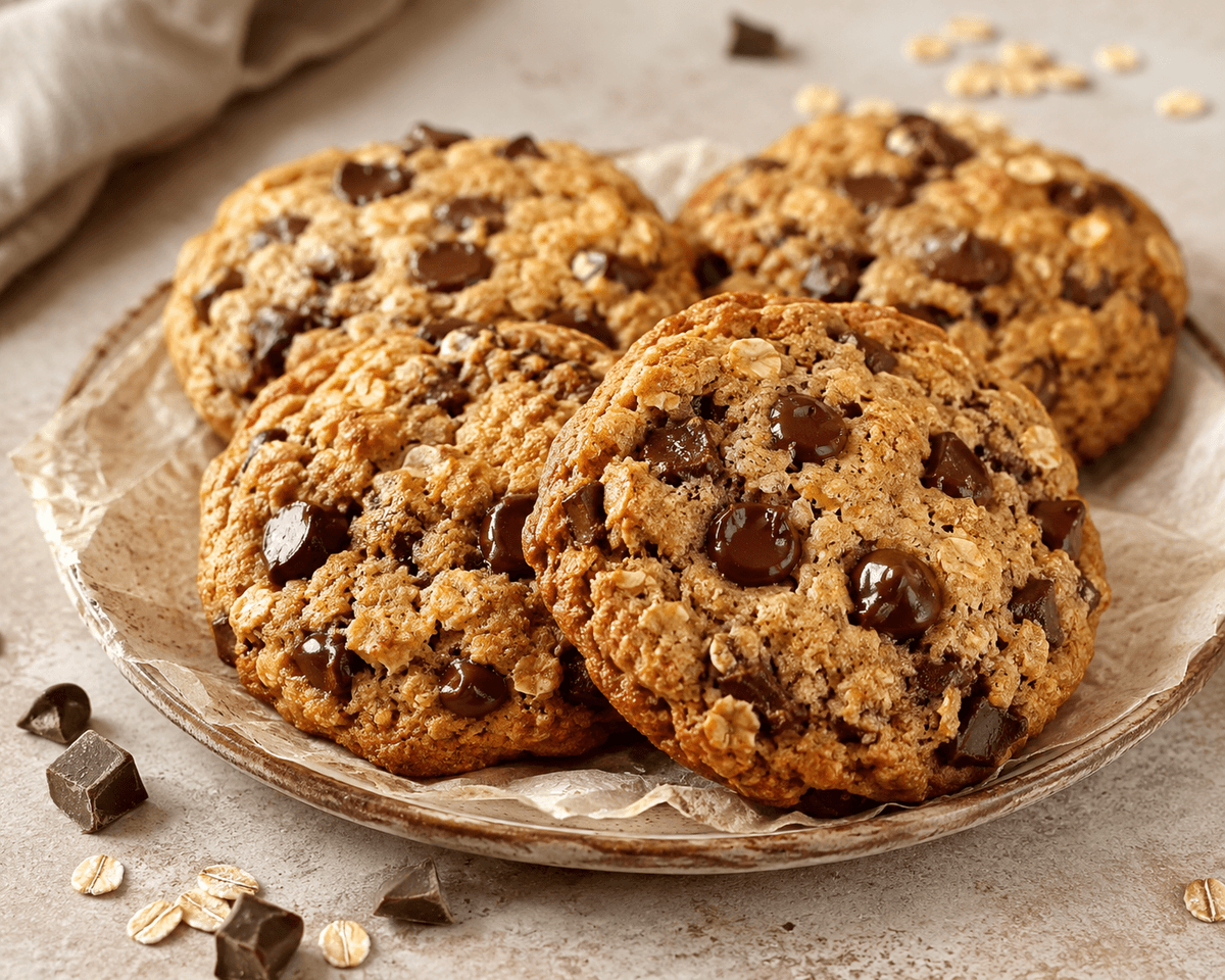 Yulaflı Çikolatalı Cookie