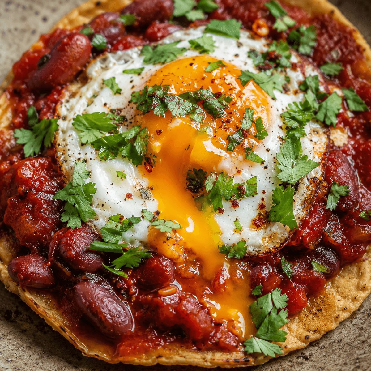 Yumurtalı Baharatlı Huevos Rancheros
