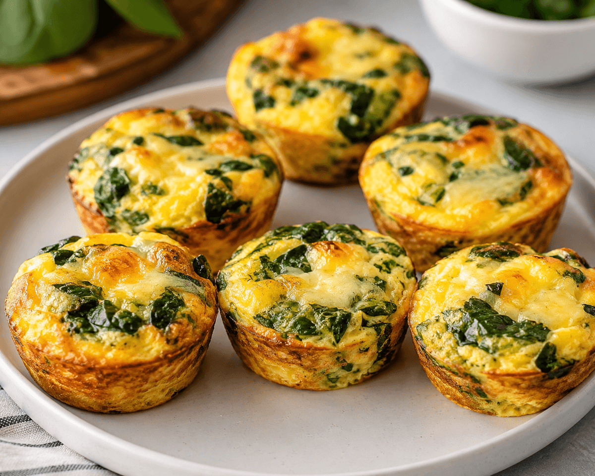 Yumurtalı Ispanaklı Mini Frittata